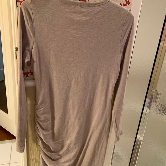 Long sleeve taupe dress - Picture 3 of 4